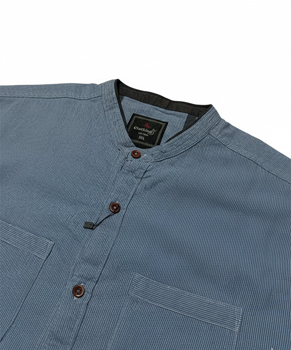 Men's Casual Textured Shirt - Sky Texture Shc-1400