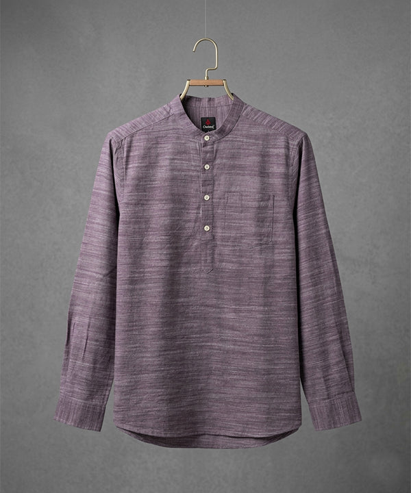 Men's Casual Shirt - Shc-1721 Purple Texture