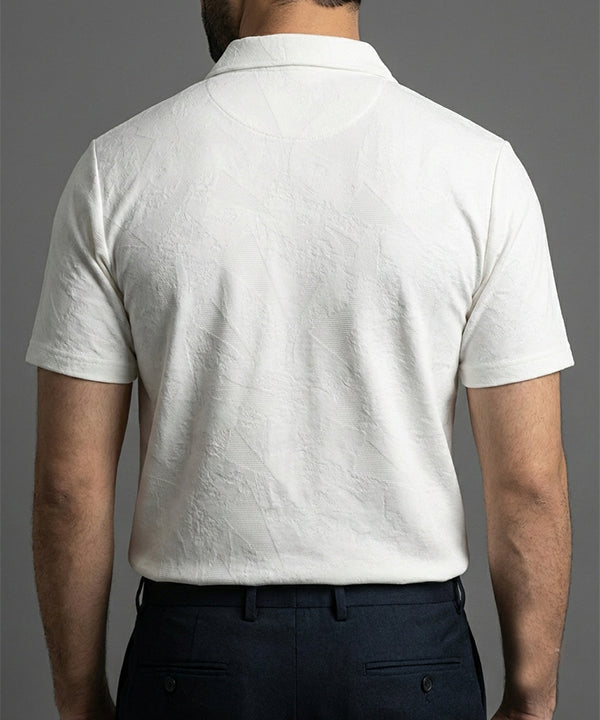 Men's T-Shirt Collar White Jhony Collar Tsh-7025