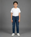 Boys Navy Blue Stretch Denim Jeans- Bjp-0296