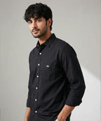 Men's Black Casual Shirt -Shc-1726 (ORG-H)