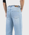 HR Clothing Men's Basic Baggy Denim - Light Blue Jp-1896