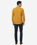 Men's Casual Shirt - Yellow Shc-1691 (ORG)