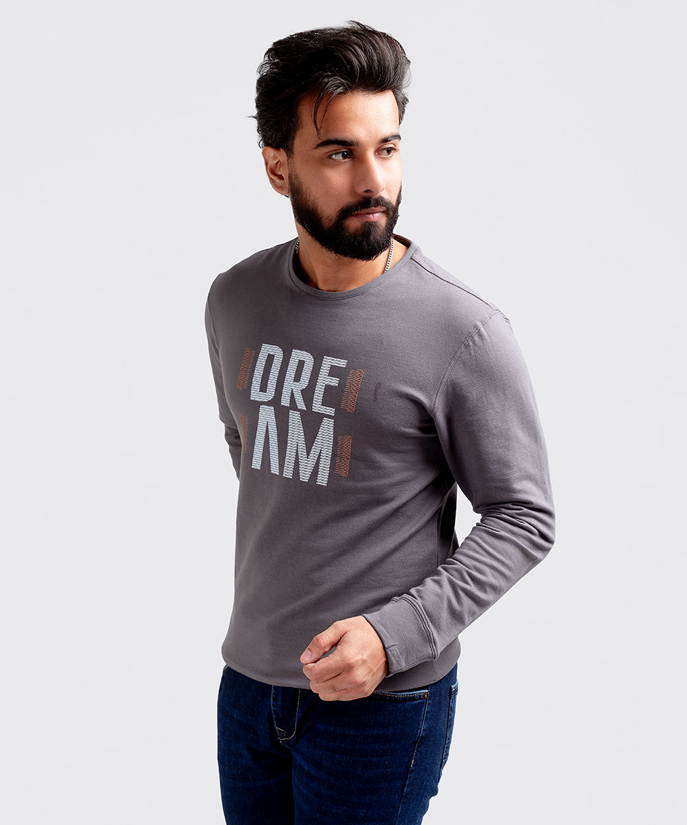 Men's Sweat Shirt - Grey Dream