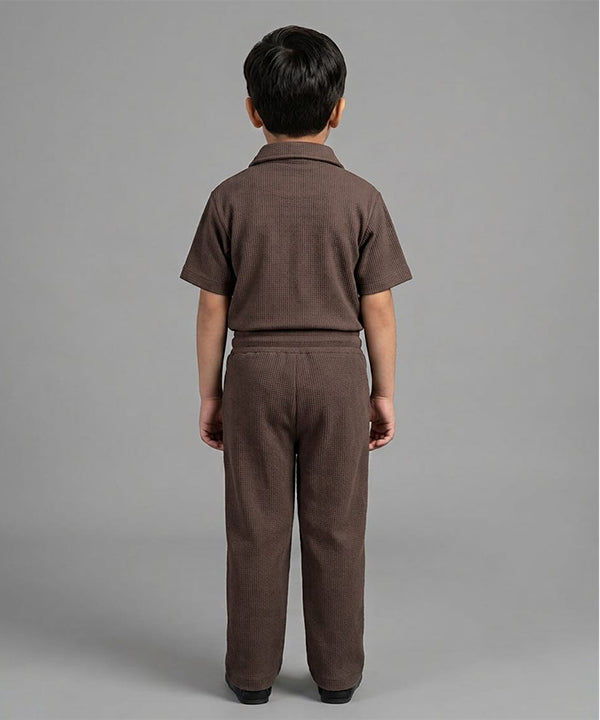 HR clothing Kids Thermal Co-Ord Set 0138/0116 - Coffee-Brown