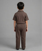 HR clothing Kids Thermal Co-Ord Set 0138/0116 - Coffee-Brown