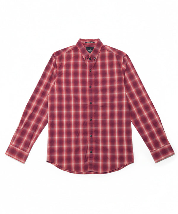 Men's Casual Shirt - Shc-1607 Orange Stripe