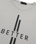 HR clothing Mens Printed T-Shirt - Light Grey TSH-5685
