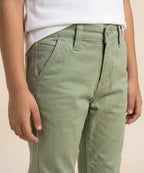 Kids Cotton Chino Pant - Bcp-0033 Green