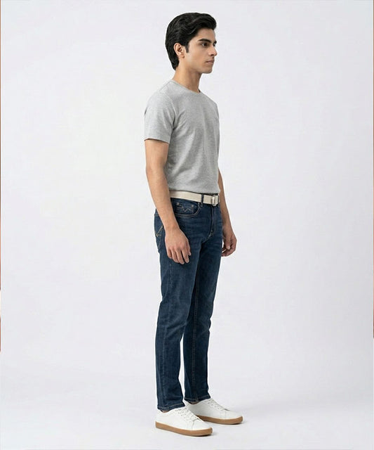 Men's Denim Straight Fit- Jp-2233 Blue