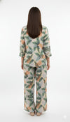 Women's Co-Ord Suit Green Floral