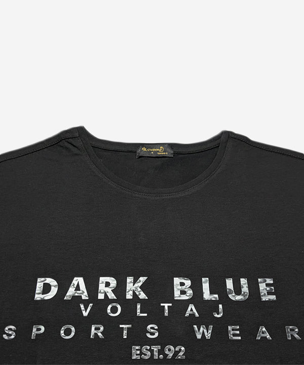 HR Clothing Men’s Printed T-Shirt – Black TSH-5879