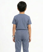 Kids Smart Baggy stretchable premium trouser Navy BLW-0136