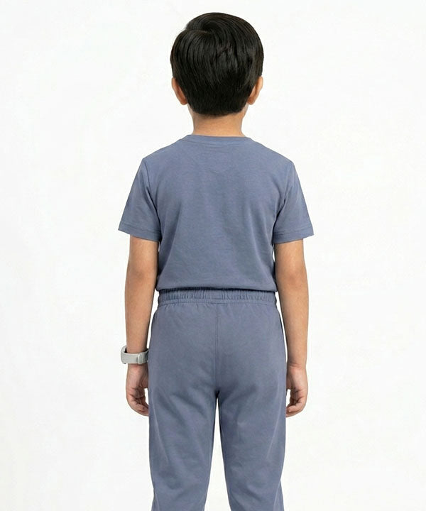 Kids Smart Baggy stretchable premium trouser Navy BLW-0136