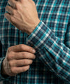 Men's Casual Shirt - Shc-1701 Ferozi Chk