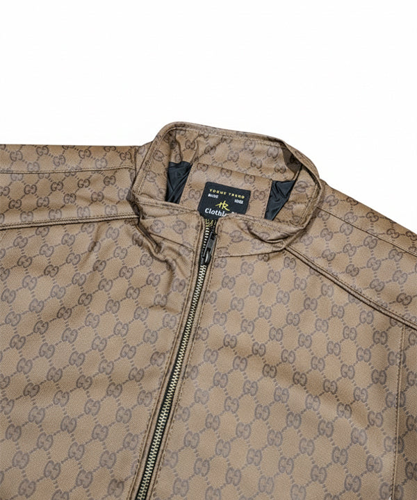 Men's Leather Jacket - Brown Jk-0357