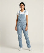 HR Clothing Women's Denim Rompers – L-Blue- DG-0007
