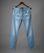 HR Clothing Men's Denim - L Blue JP-2092