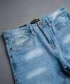 Men's Smart Baggy Denim - Ice Blue Jp-2097