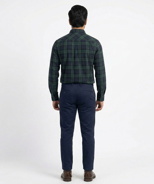 Men's Casual Shirt - Shc-1579 Green Chk