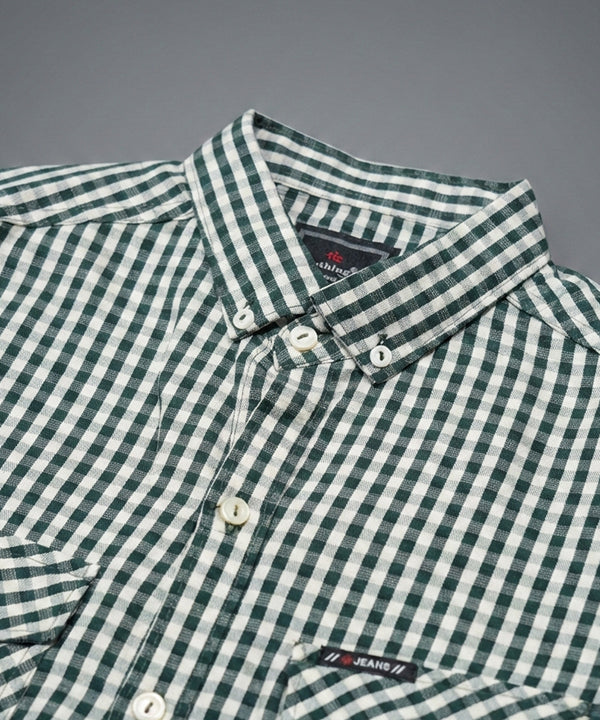 Men's Casual Shirt - Shc-1545 Green/Chk