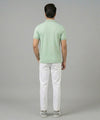 Premium Ribbed Collar Polo T-Shirt Pistachio TSH-7162