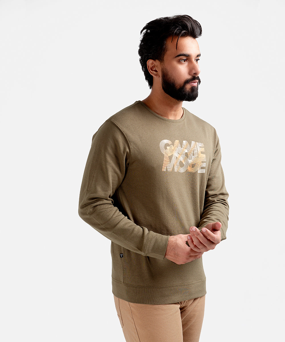 Men's Sweat Shirt - Green Game Mode