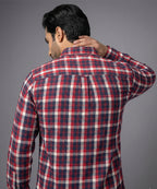 Men's Casual Shirt - Shc-1701 Red Chk