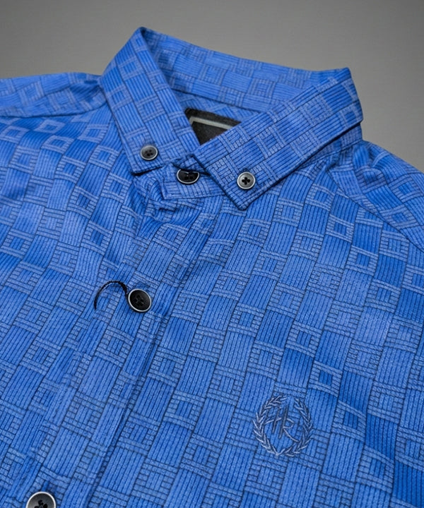 Men's Casual Shirt - Shc-1061 Printed Blue