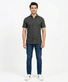 Men's Casual Grey Half Sleves Shc-2028