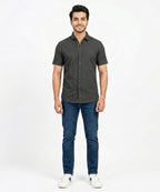 Men's Casual Grey Half Sleves Shc-2028