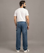 Men's Baggy Carpenter Denim- Jp-2244 Blue