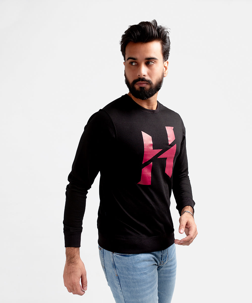 Men's Sweat Shirt - Black H