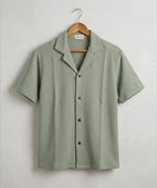 HR clothing Kids Half Sleeves Shirt - L-Green BSH-0116
