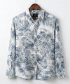 Men's Casual Shirt - Printed White Shc-1978 ORG