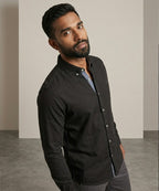 Men's Black Casual Shirt -Shc-1621 (ORG-H)