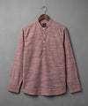 Men's Casual Shirt - Shc-1721 Texture Maroon
