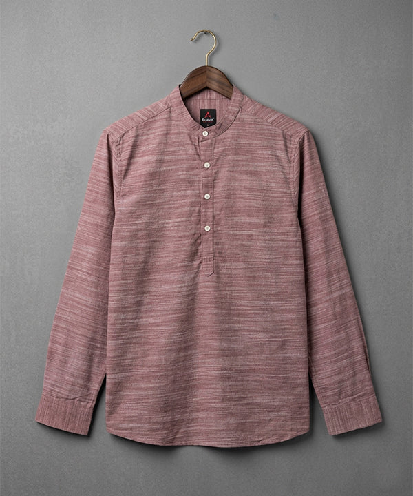 Men's Casual Shirt - Shc-1721 Texture Maroon