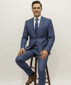 Formal Suit Gst-0124 Malaysian Blue 2 Button