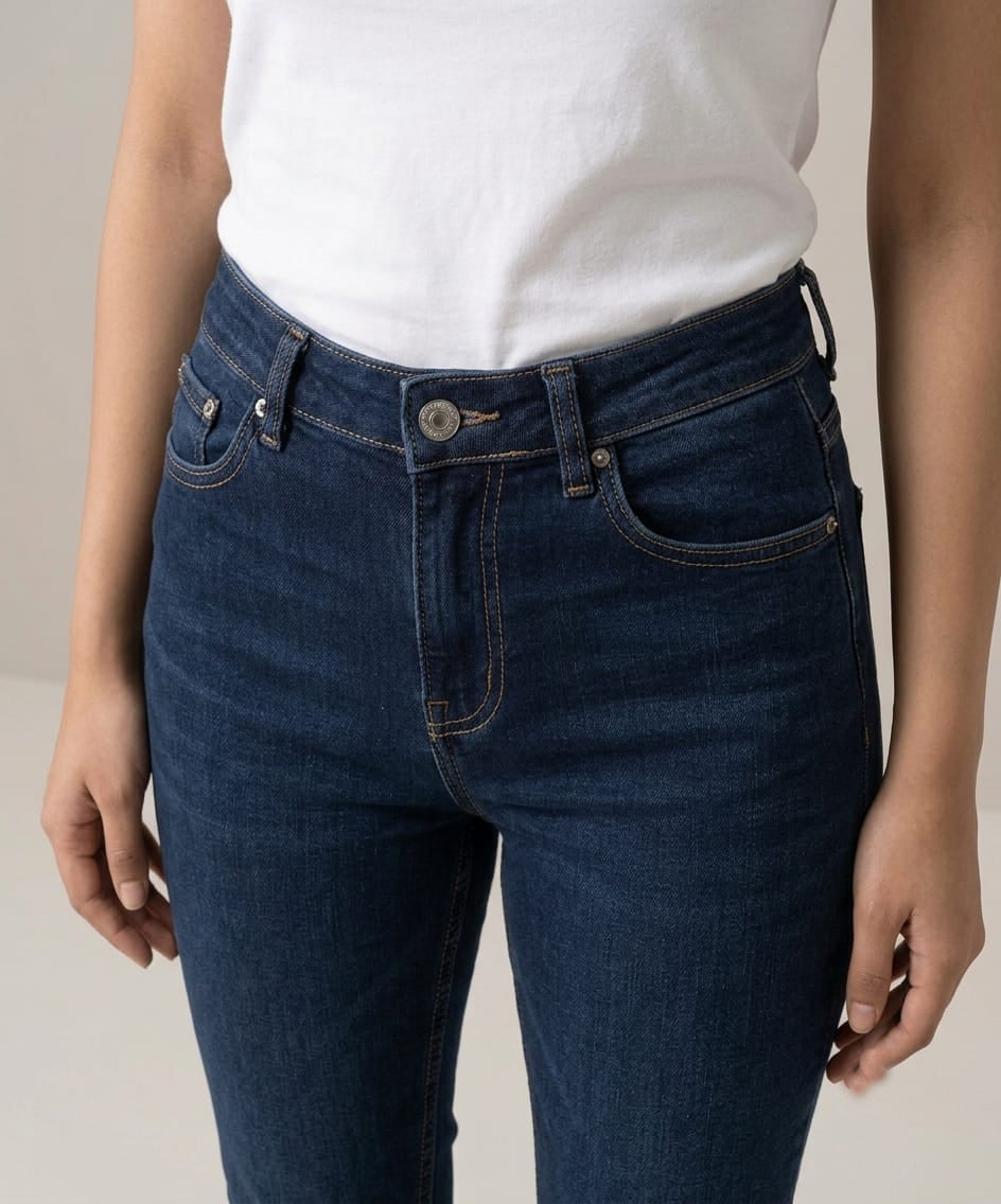HR Clothing Women's Slim Fit Denim Jeans-LJP-0062–Navy