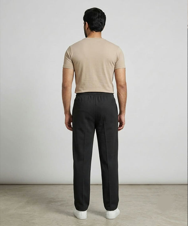 Men’s Smart Baggy Waffle Trouser– LWR-0711 Black
