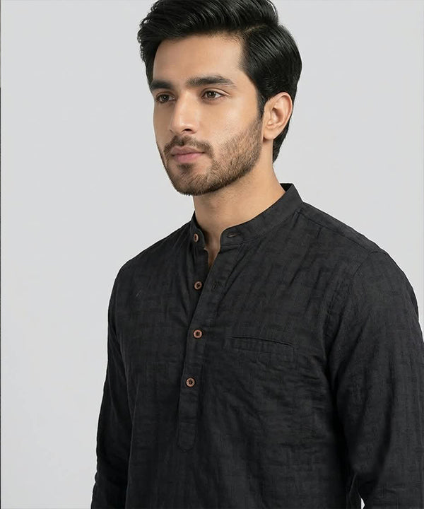 Men's Casual Shirt - Black Shc-1590 (ORG H)