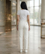 HR Clothing Women's Slim Fit Denim Jeans-LJP-0077–White
