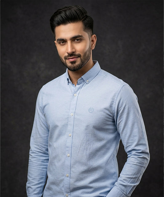 Men's Casual Shirt - Sky Blue Shc-1968 ( ORG)