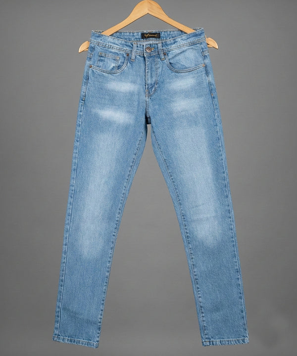 HR Clothing Men's Denim - L Blue JP-2093