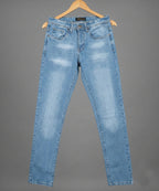 HR Clothing Men's Denim - L Blue JP-2093