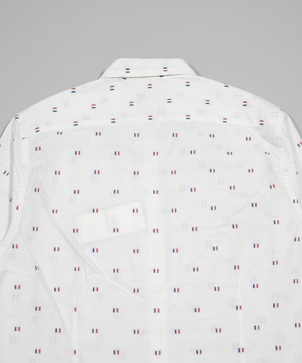 Men's Casual Shirt - Shc-1615 White Dotted
