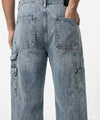 Men's Baggy Carpenter Denim - Wash Blue Jp-2080