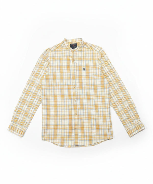 Men's Casual Shirt - Shc-1458 Yellow Chk
