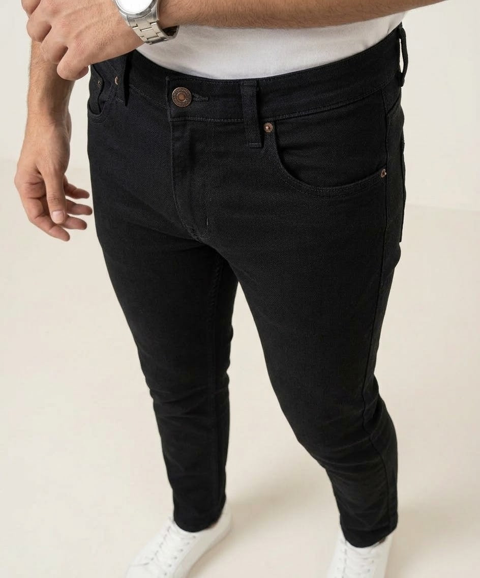 Men's Denim Slim Fit Jeans- Black JP-1860